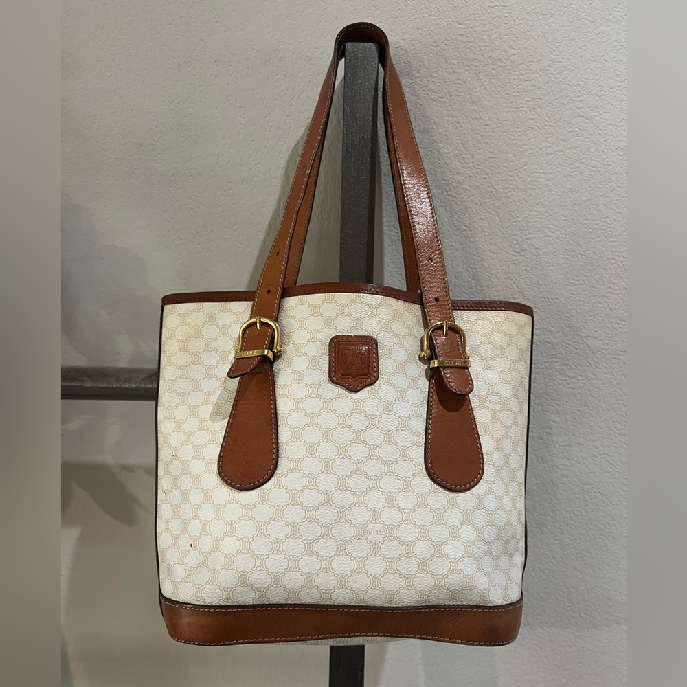 Celine | Vintage Macadam Canvas Tote - Picture 2 of 15